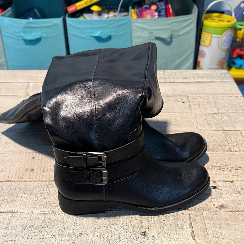 Style & Co. Black Heeled Boots